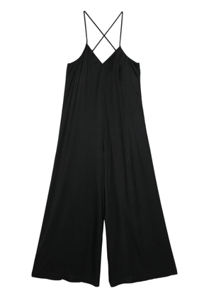 Andrea Ya'aqov wide-leg crepe jumpsuit - Black