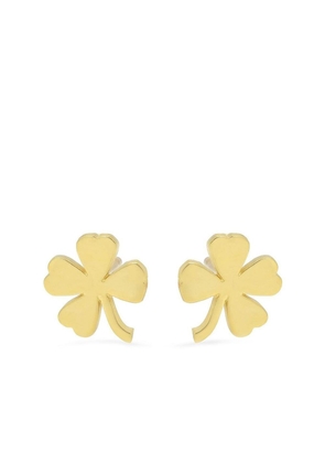 Jennifer Meyer 18kt yellow gold mini clover stud earrings