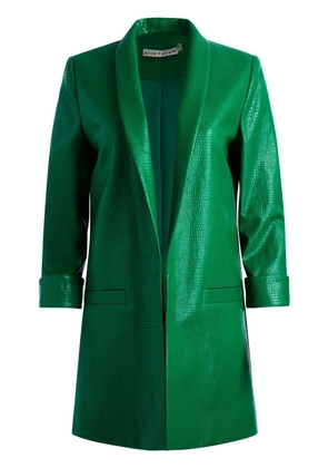 alice + olivia Kylie faux-leather blazer - Green