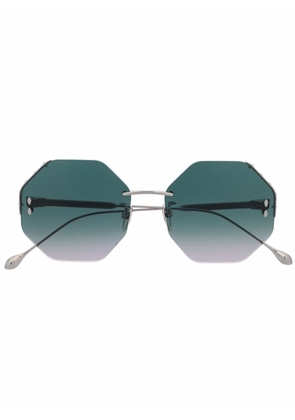 Isabel Marant Eyewear rimless geometric-frame sunglasses - Silver