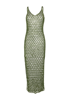 PARAMIDONNA Gigi crochet silk dress - Green