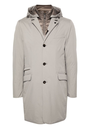 Moorer Redon-PUM hooded coat - Grey
