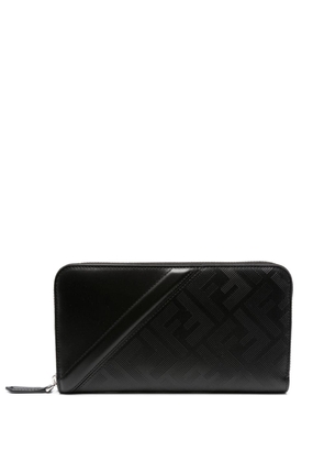 FENDI FF-motif leather wallet - Black