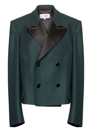MM6 Maison Margiela double-breasted over-sized blazer - Green