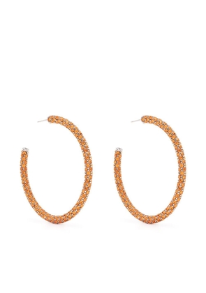 Amina Muaddi Cameron Large hoop earrings - Orange
