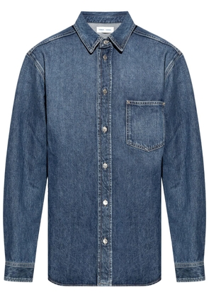SAMSOE SAMSOE long-sleeve organic cotton denim shirt - Blue