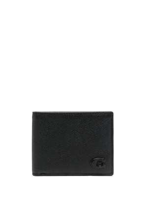 Coach logo-plaque bi-fold wallet - Black