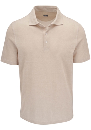 Fedeli short-sleeve polo shirt - Neutrals