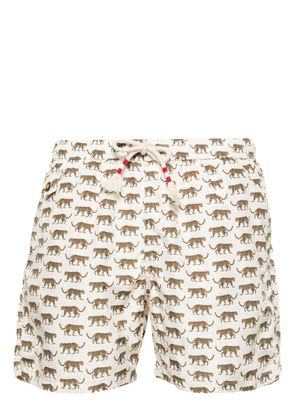 MC2 Saint Barth Savanna Leopard-print swim shorts - Neutrals