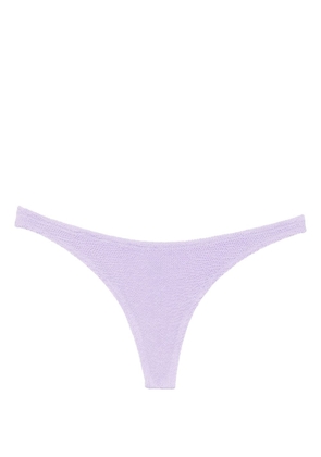 MC2 Saint Barth Naomi crinkled bikini bottoms - Purple