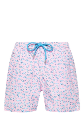 MC2 Saint Barth Dolphin-print swim shorts - Pink