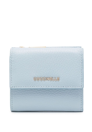 Coccinelle small Metallic Soft leather wallet - Blue