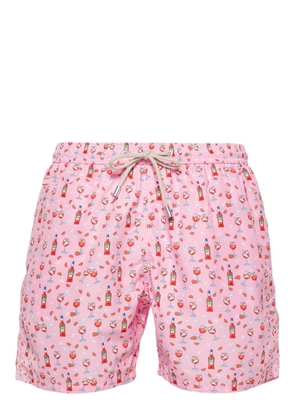 MC2 Saint Barth Double Spritz-print swim shorts - Pink