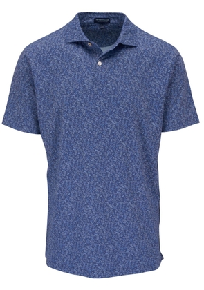Peter Millar graphic-print polo shirt - Blue