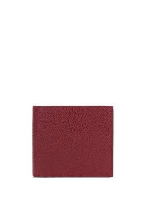 Thom Browne pebbled-texture leather card holder - Red