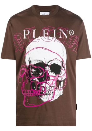 Philipp Plein round neck T-shirt - Brown