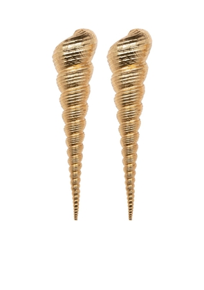 Jennifer Behr Bronte brushed-finish earrings - Gold