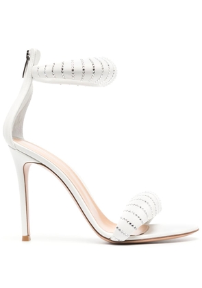 Gianvito Rossi Bijoux Crystal 105mm sandals - White