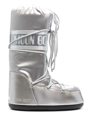Moon Boot Icon Glance satin snow boots - Grey