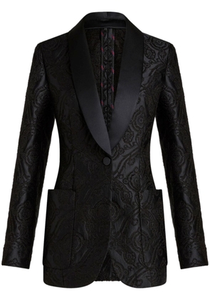 ETRO silk jacquard blazer - Black
