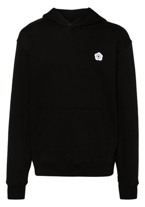 Kenzo Boke Flower-patch cotton hoodie - Black