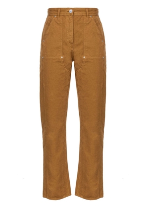 PINKO Pipa cotton trousers - Brown