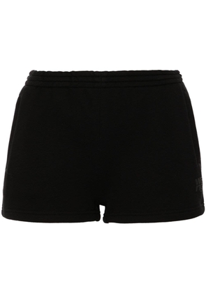 Alexander Wang logo-print cotton shorts - Black