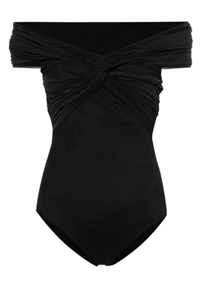 Gentry Portofino gathered-detail swimsuit - Black