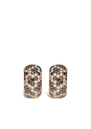 LEO PIZZO 18kt rose gold Leopard diamond earrings - Pink
