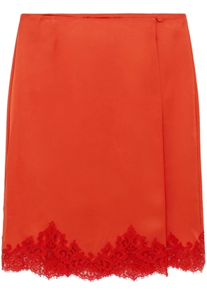 Stella McCartney Iconic Lace midi-skirt - Orange