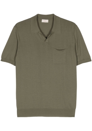 Altea split-neck cotton polo shirt - Green