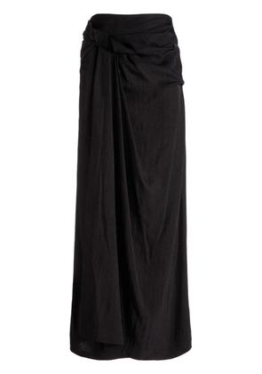 Bally asymmetric ruffled skirt - Black
