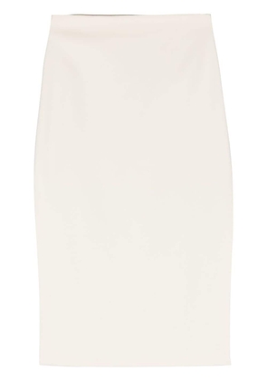 Sportmax asymmetric crepe skirt - Neutrals