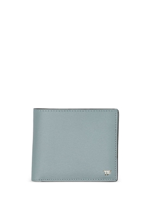 TOM FORD logo plaque leather wallet - Blue