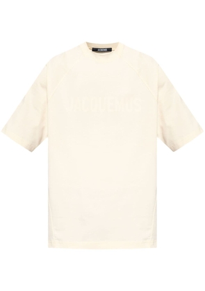 Jacquemus logo-print cotton t-shirt - Neutrals