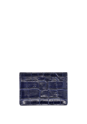 TOM FORD crocodile-embossed leather cardholder - Blue