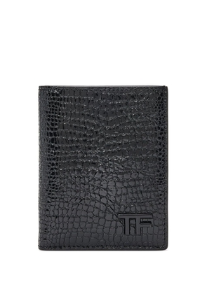 TOM FORD bi-fold leather cardholder - Black