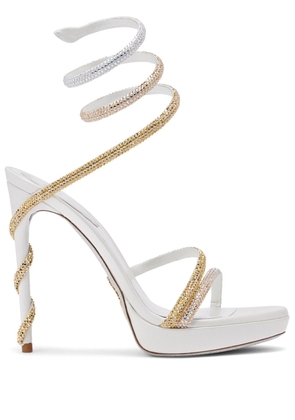 René Caovilla 105mm Margot sandals - White