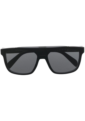 Emporio Armani logo-print D-frame sunglasses - Black