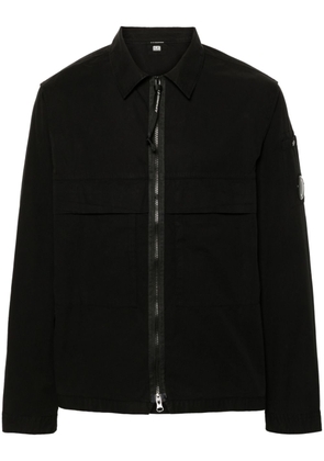 C.P. Company Lens cotton shirt jacket - Black