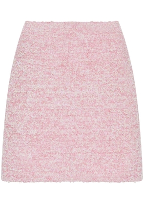 Balenciaga tweed bouclé mini skirt - Pink