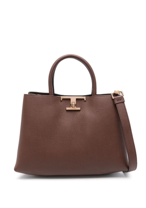 Tod's T Timesless leather tote bag - Brown