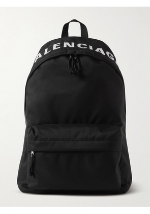 Balenciaga - Logo-Embroidered Nylon Backpack - Men - Black