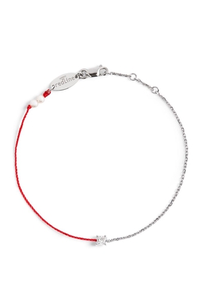 Redline White Gold And Diamond Royal String Bracelet