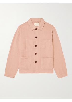 LA PAZ - Linen Chore Jacket - Men - Pink - S