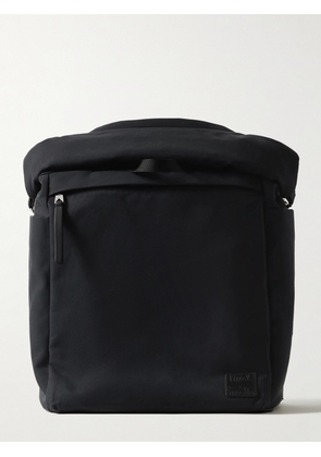 Paul Smith - Leather-Trimmed Cotton-Blend Canvas Backpack - Men - Blue