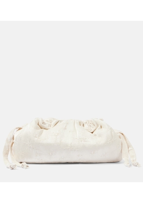 Tove Small cotton-blend clutch