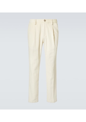 Herno Cotton and cashmere velvet slim pants
