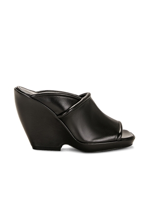 KHAITE Stagg Heel Sandals in Black - Black. Size 38.5 (also in ).