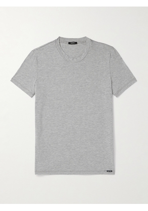 TOM FORD - Slim-Fit Stretch Cotton and Modal-Blend T-Shirt - Men - Gray - S